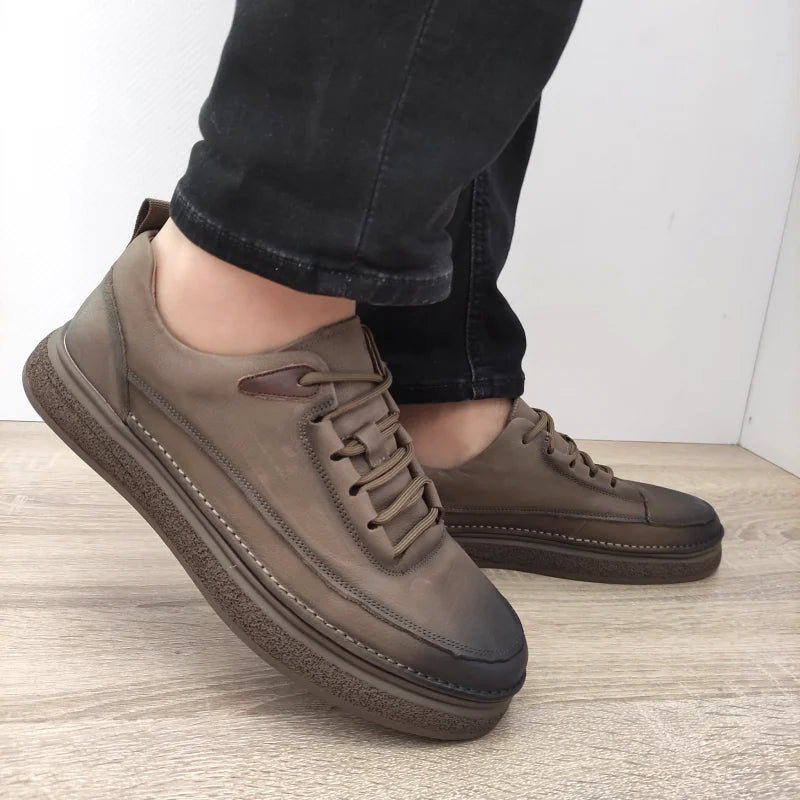 PANTOFI CASUAL BARBATI MELS W2802 GREJ - imagine 3