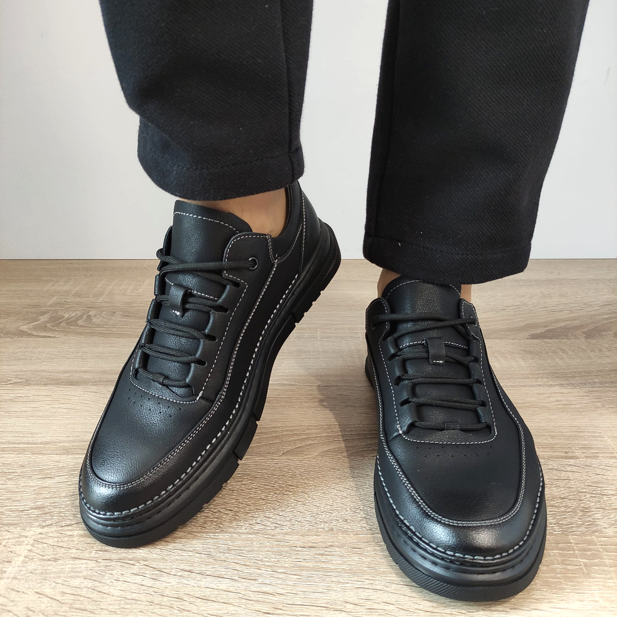 PANTOFI CASUAL BARBATI MELS WM807 NEGRI - imagine 5