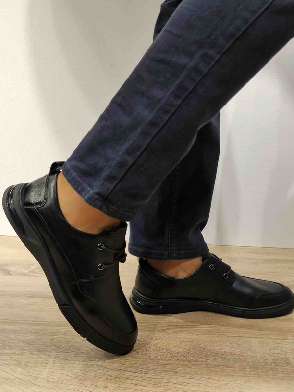 PANTOFI CASUAL BARBATI MELS WM813 NEGRI - imagine 3