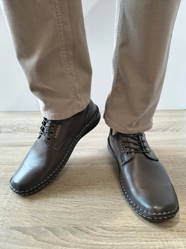 PANTOFI CASUAL BARBATI NICOLIS 202620 MARO - imagine 5
