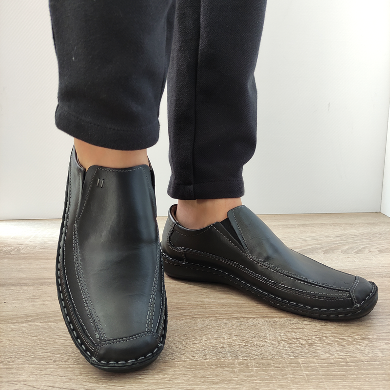 PANTOFI CASUAL BARBATI NICOLIS 203020 NEGRI - imagine 5