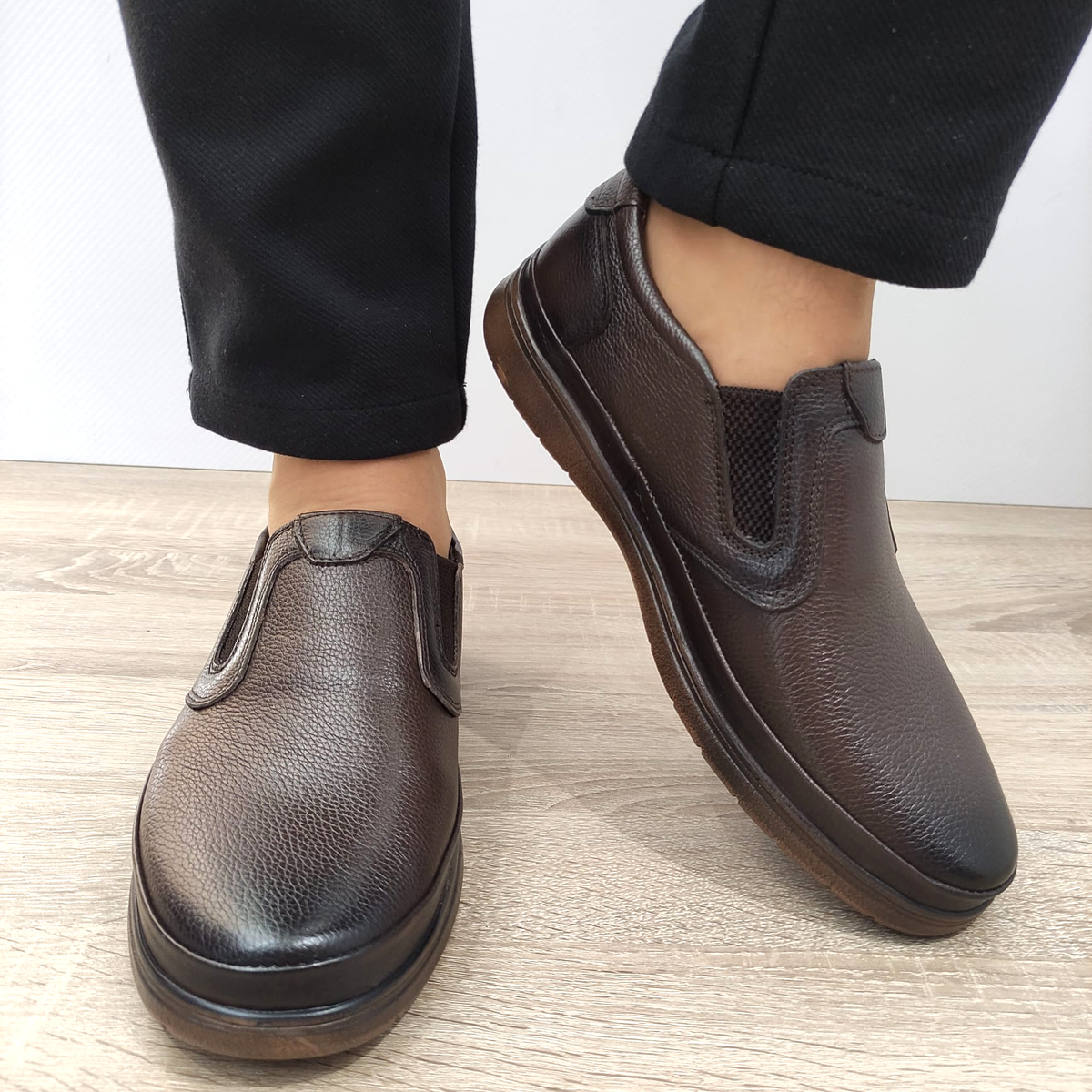 PANTOFI CASUAL BARBATI NICOLIS 204328 MARO - imagine 6