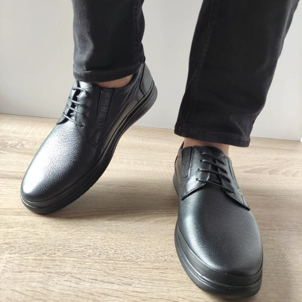 PANTOFI CASUAL BARBATI NICOLIS 204428 NEGRI - imagine 3