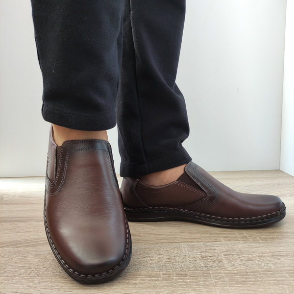 PANTOFI CASUAL BARBATI NICOLIS 205633 MARO - imagine 5