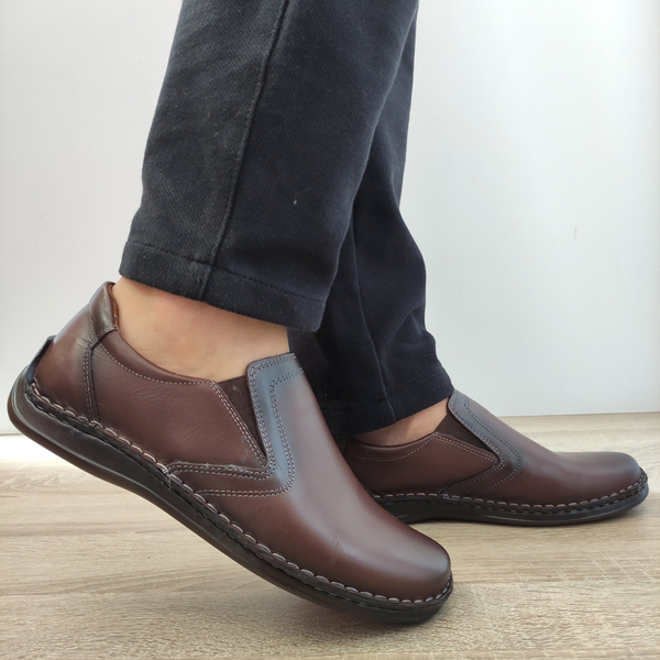 PANTOFI CASUAL BARBATI NICOLIS 205633 MARO - imagine 2