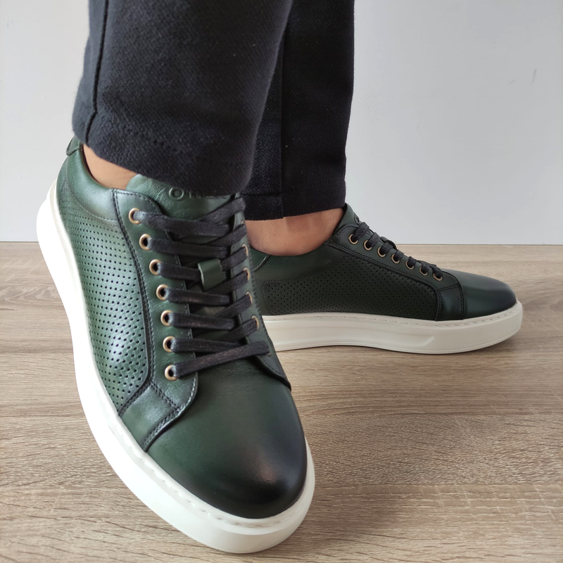 PANTOFI CASUAL BARBATI OTTER 640012C 06-N VERDE - imagine 3