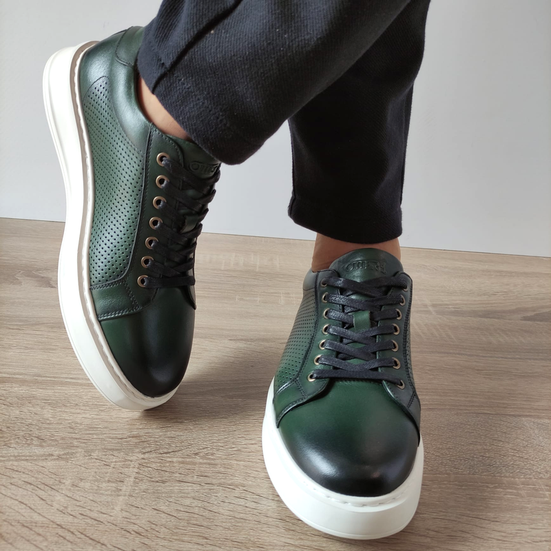 PANTOFI CASUAL BARBATI OTTER 640012C 06-N VERDE - imagine 5