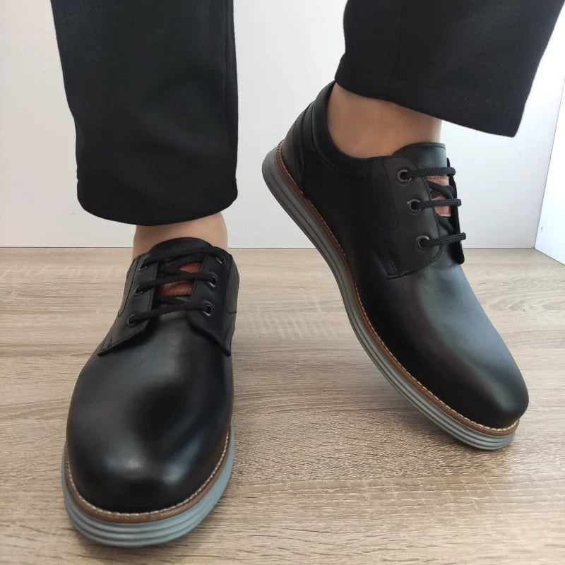 PANTOFI CASUAL BARBATI OTTER OTA-45 01-N NEGRI - imagine 5