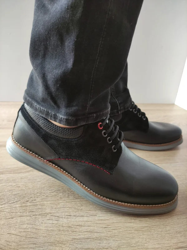 PANTOFI CASUAL BARBATI OTTER OTA 40 01-N NEGRI - imagine 2