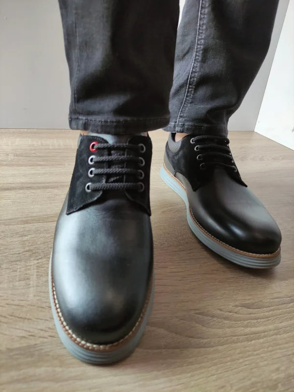 PANTOFI CASUAL BARBATI OTTER OTA 40 01-N NEGRI - imagine 3