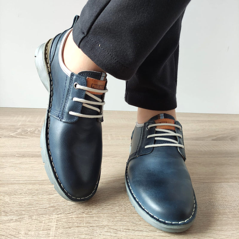 PANTOFI CASUAL BARBATI PIKOLINOS 4232C1 ALBASTRI - imagine 4
