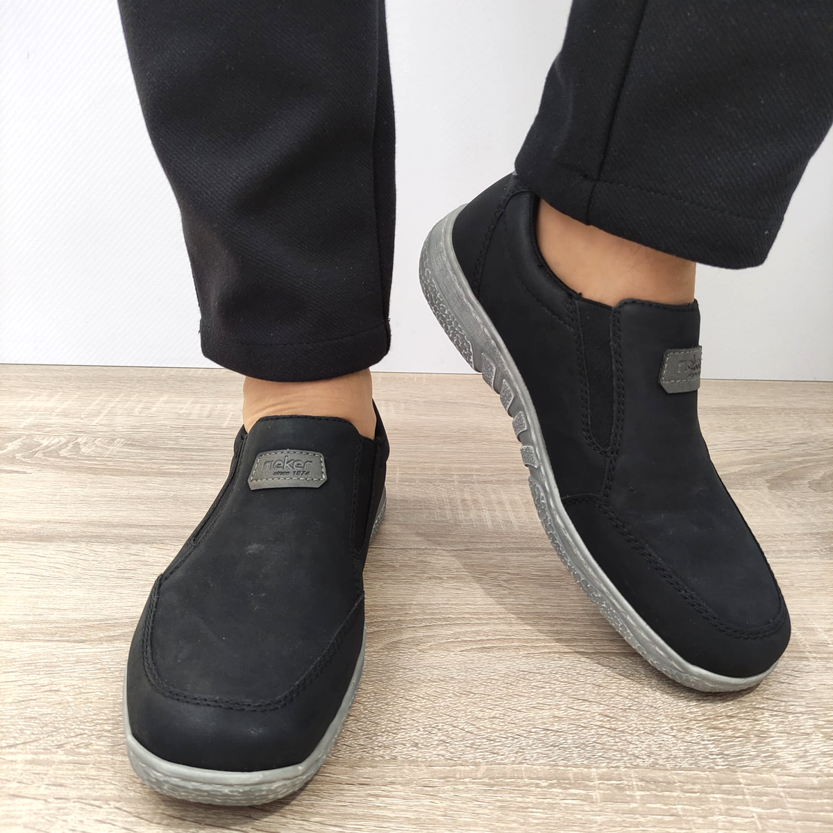 PANTOFI CASUAL BARBATI RIEKER 03553-00 NEGRI - imagine 7