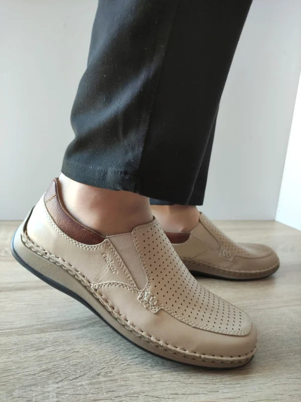 PANTOFI CASUAL BARBATI RIEKER 05293-60 BEJ