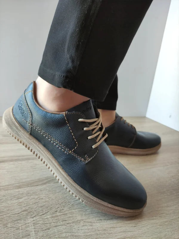 PANTOFI CASUAL BARBATI RIEKER 10402-14 BLEUMARIN - imagine 2
