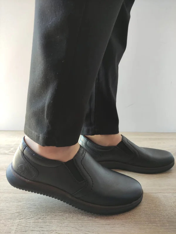 PANTOFI CASUAL BARBATI RIEKER 10450-00 NEGRI - imagine 5