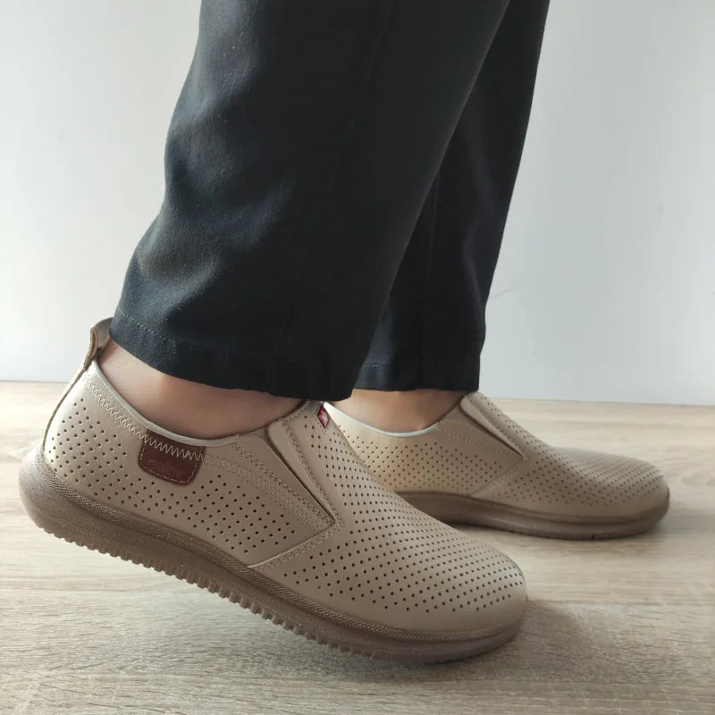 PANTOFI CASUAL BARBATI RIEKER 10452-60 BEJ - imagine 2