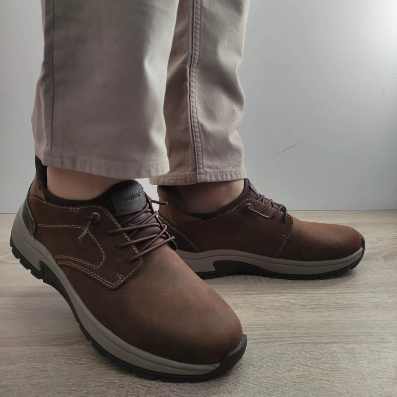 PANTOFI CASUAL BARBATI RIEKER 11050-22 MARO NUBUCK - imagine 5
