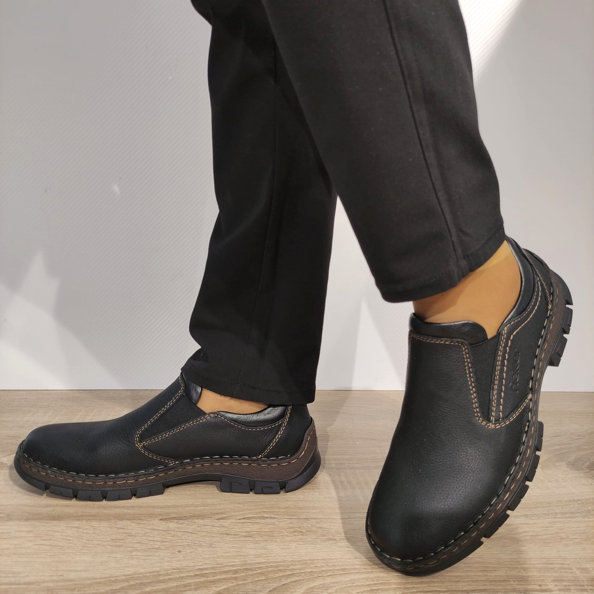 PANTOFI CASUAL BARBATI RIEKER 12272-00 NEGRI - imagine 2