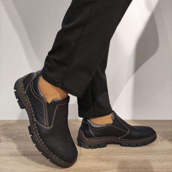 PANTOFI CASUAL BARBATI RIEKER 12272-00 NEGRI - imagine 5