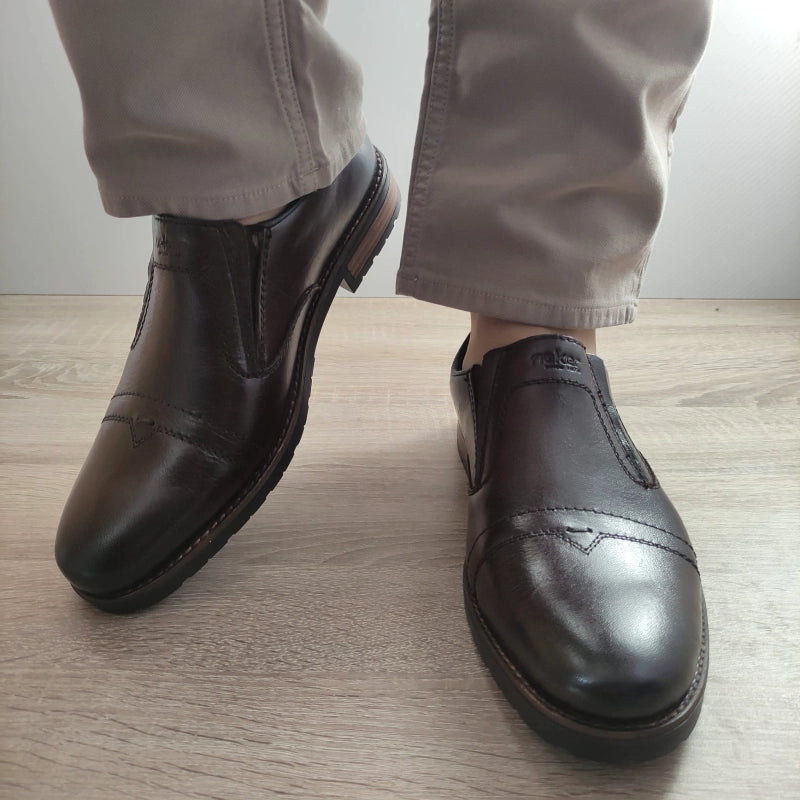 PANTOFI CASUAL BARBATI RIEKER 14654-25 MARO INCHIS - imagine 5