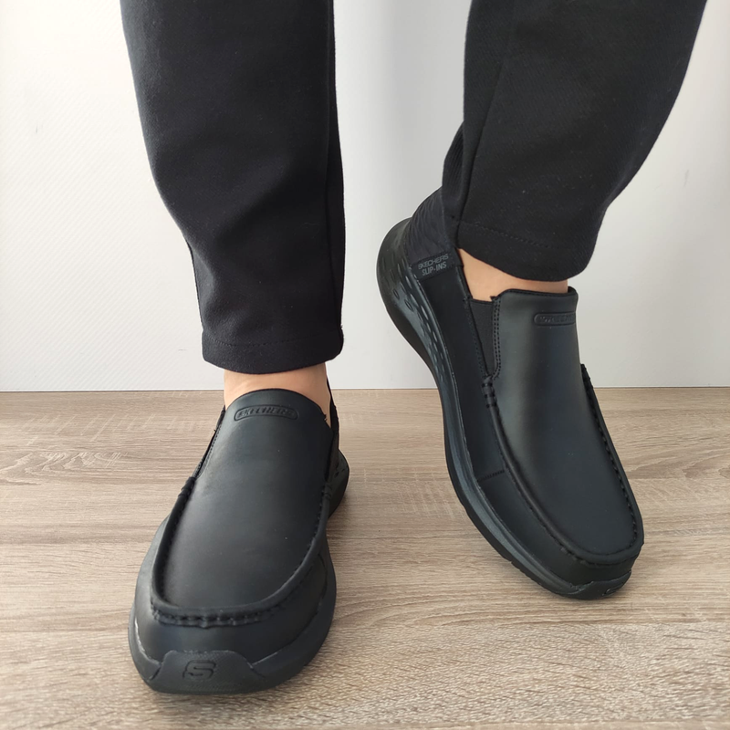 PANTOFI CASUAL BARBATI SKECHERS 204866 BBK - imagine 4