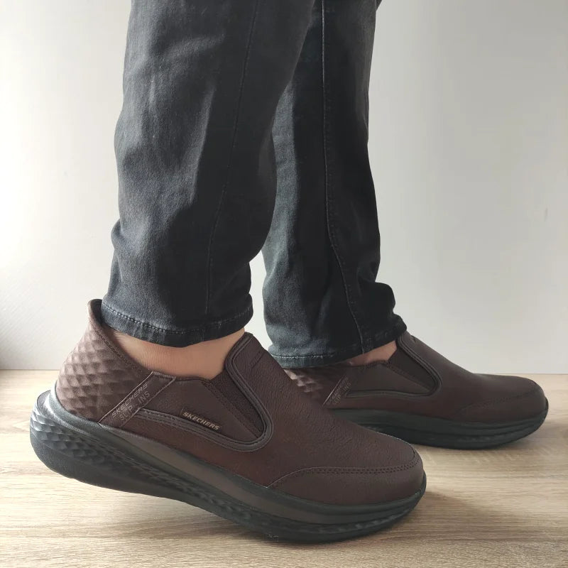 PANTOFI CASUAL BARBATI SKECHERS 205237 RDBR - imagine 5