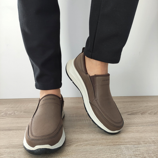 PANTOFI CASUAL BARBATI SKECHERS 232517 CHOC - imagine 5