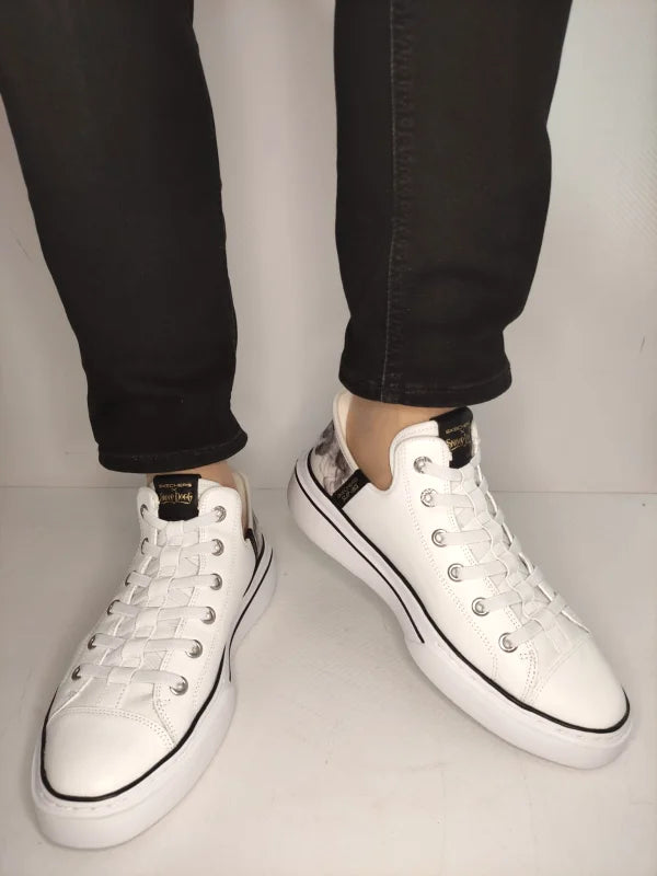 PANTOFI CASUAL BARBATI SKECHERS 251016 WBK - imagine 6