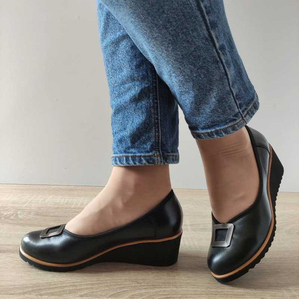 PANTOFI CASUAL AGA DAMA 1046 2198 NEGRI - imagine 3