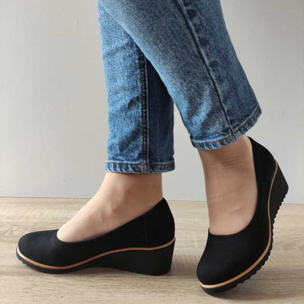 PANTOFI CASUAL DAMA AGA 1435 19 NEGRI VELUR - imagine 2