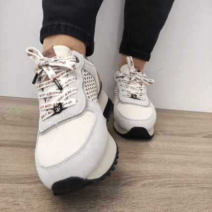 PANTOFI CASUAL DAMA ANEKKE 40370-852 ALBI CU COLOR