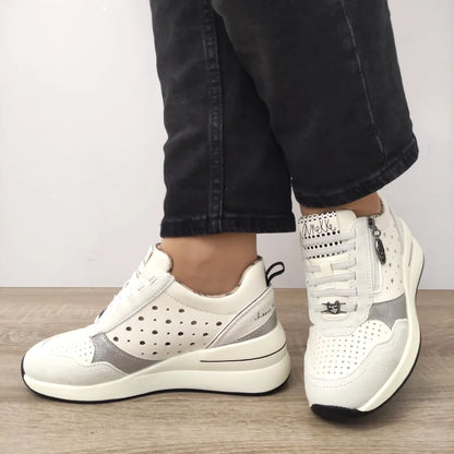 PANTOFI CASUAL DAMA ANEKKE 40370-864 ALBI (SPRE CREM)