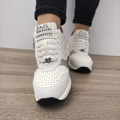 PANTOFI CASUAL DAMA ANEKKE 40370-864 ALBI (SPRE CREM)