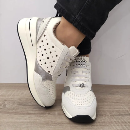 PANTOFI CASUAL DAMA ANEKKE 40370-864 ALBI (SPRE CREM)