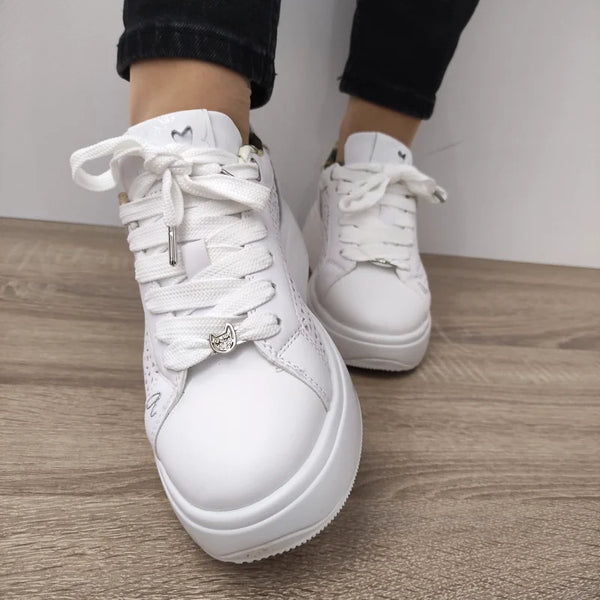 PANTOFI CASUAL DAMA ANEKKE 40370-880 ALBI - imagine 4