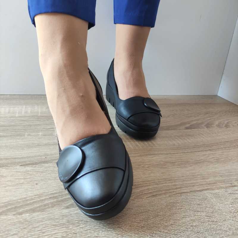 PANTOFI CASUAL DAMA ANNA VIOTTI 5280 NEGRI - imagine 5