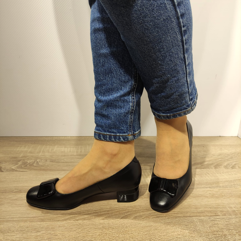 PANTOFI ELEGANTI DAMA ANTONIO 112-1 TOC 400 NEGRI - imagine 3