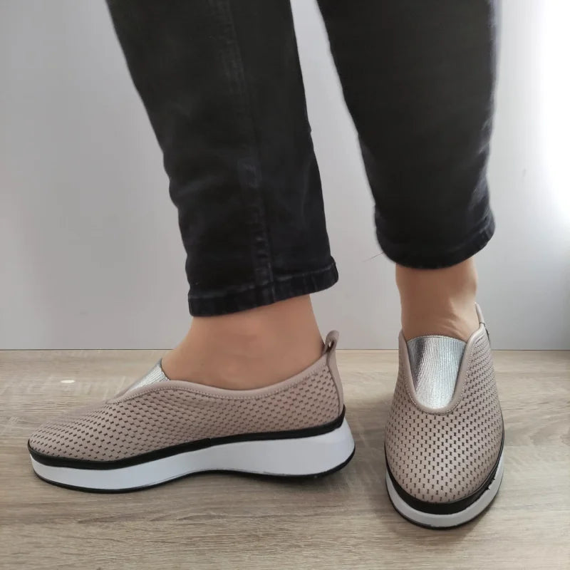 PANTOFI CASUAL DAMA BIO FLEX 31-106 BEJ - imagine 5