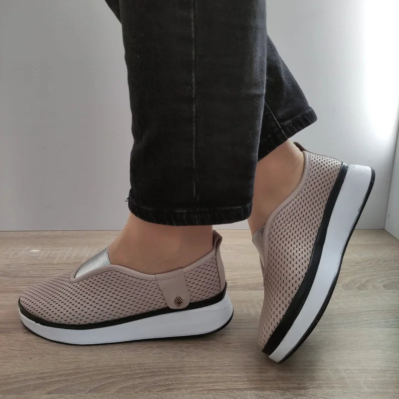 PANTOFI CASUAL DAMA BIO FLEX 31-106 BEJ - imagine 2