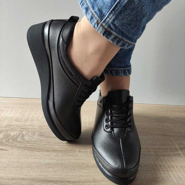 PANTOFI CASUAL DAMA BIO FLEX TB-5826 NEGRI - imagine 4