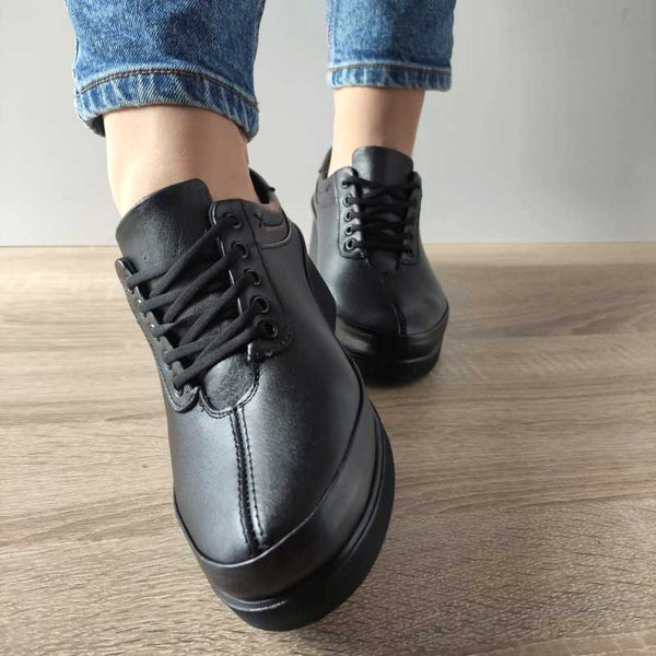 PANTOFI CASUAL DAMA BIO FLEX TB-5826 NEGRI - imagine 5