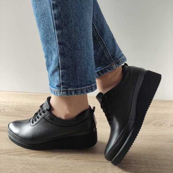 PANTOFI CASUAL DAMA BIO FLEX TB-5826 NEGRI - imagine 2