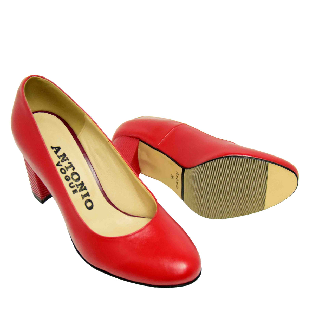 PANTOFI CASUAL DAMA ANTONIO 23336 ROSII - imagine 11