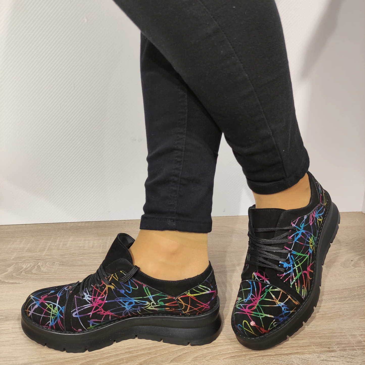 PANTOFI CASUAL DAMĂ BRATEX M1 NEGRI COLOR