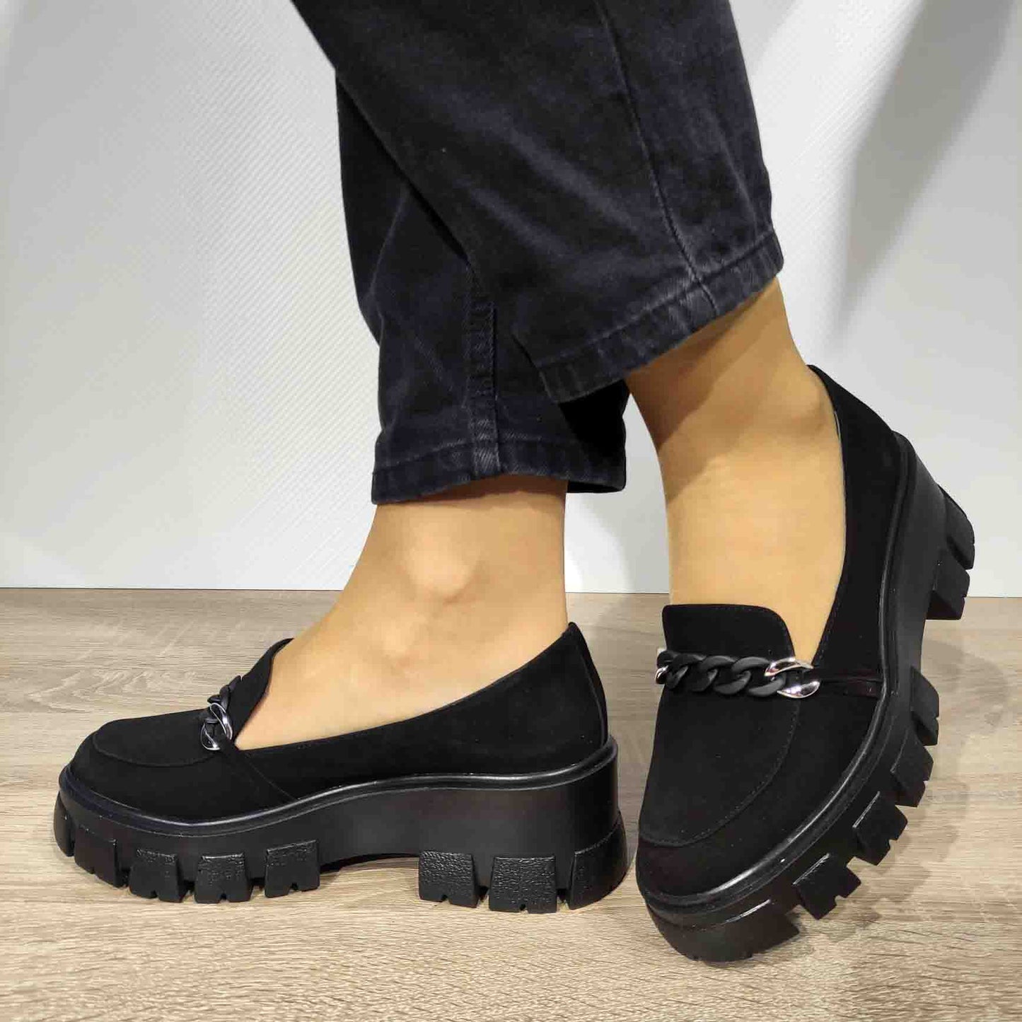 PANTOFI CASUAL DAMA BRATEX M33 NEGRI