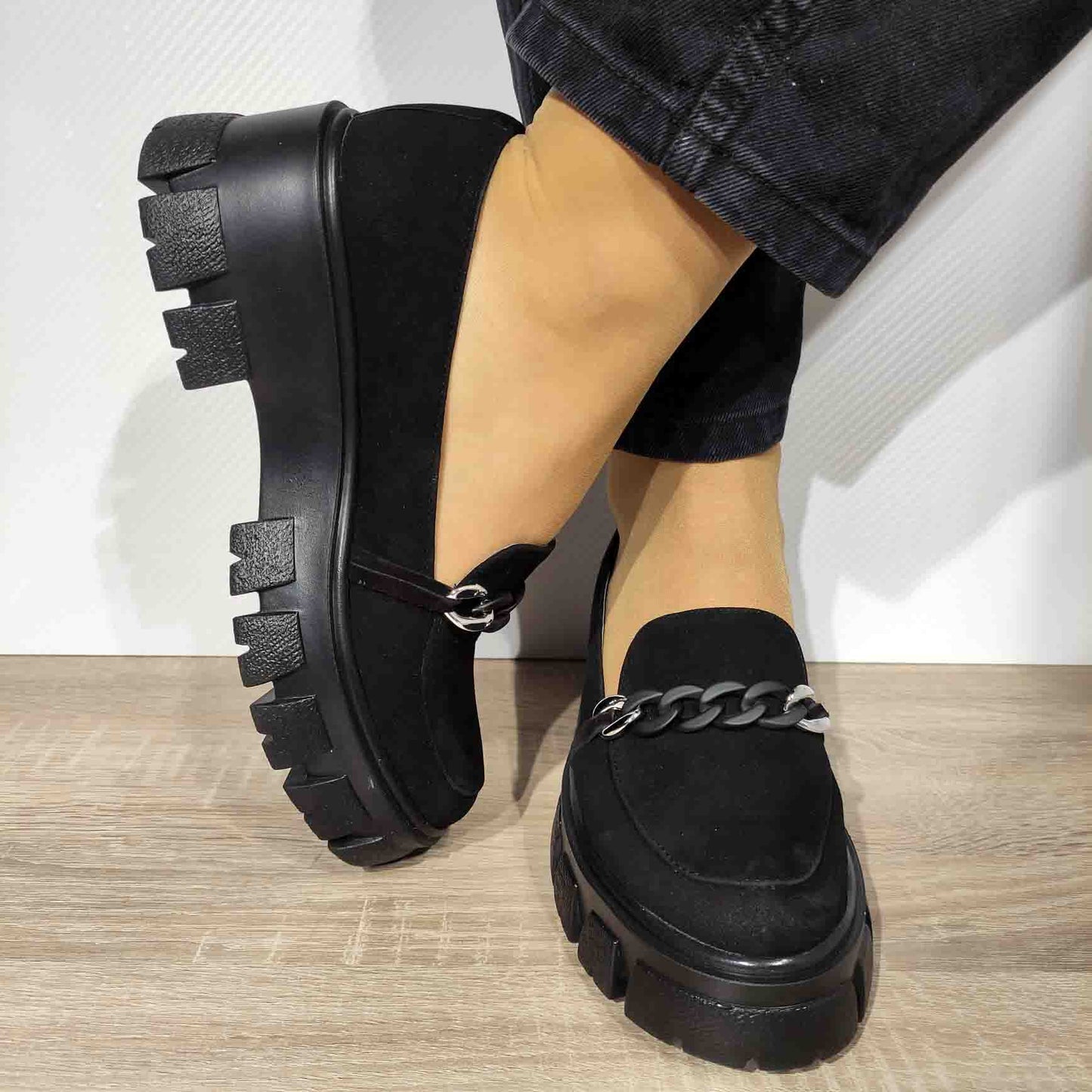 PANTOFI CASUAL DAMA BRATEX M33 NEGRI