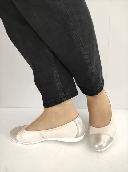PANTOFI CASUAL DAMA CAPRICE 22152-42 BEJ CU SIDEF