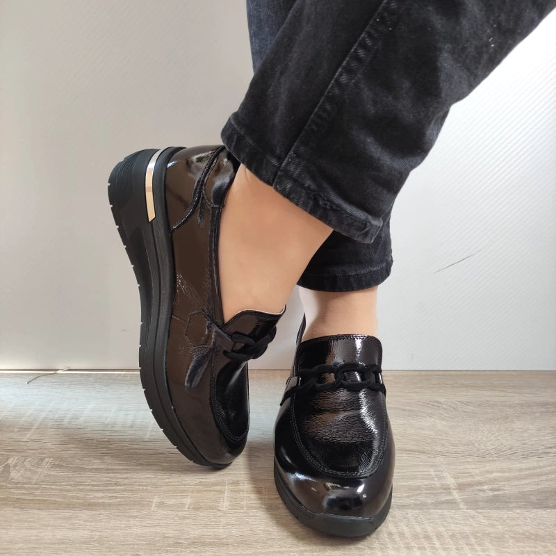 PANTOFI CASUAL DAMA CAPRICE 24301-43 NEGRI LAC - imagine 3