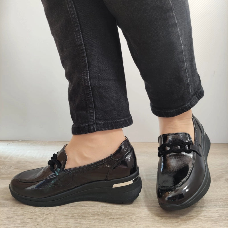 PANTOFI CASUAL DAMA CAPRICE 24301-43 NEGRI LAC - imagine 4