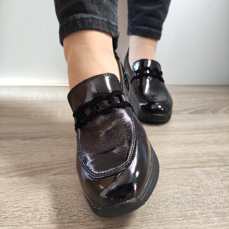 PANTOFI CASUAL DAMA CAPRICE 24301-43 NEGRI LAC - imagine 5